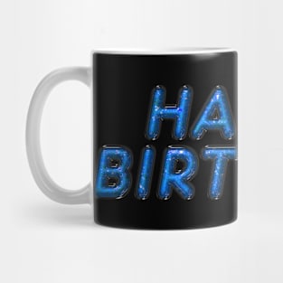 Happy Birthday - Light Blue Mug